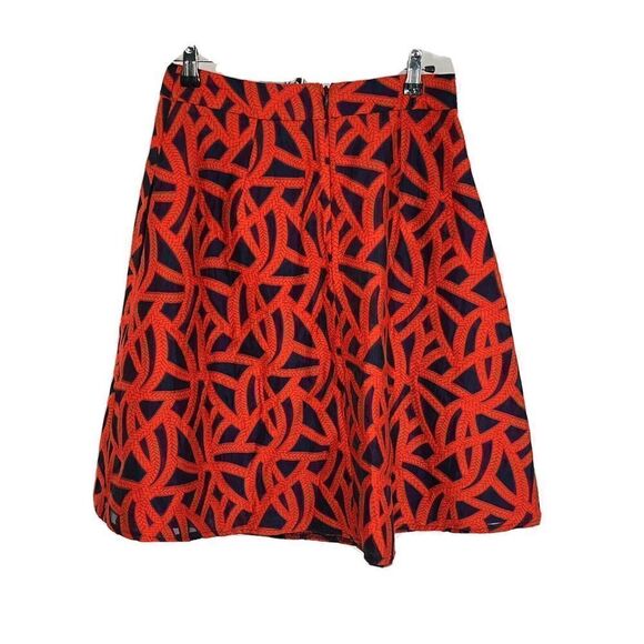 New Anthropologie Eva Franco Mariner Skirt Size 4 Petites Red Navy MSRP $140 - Picture 3 of 16
